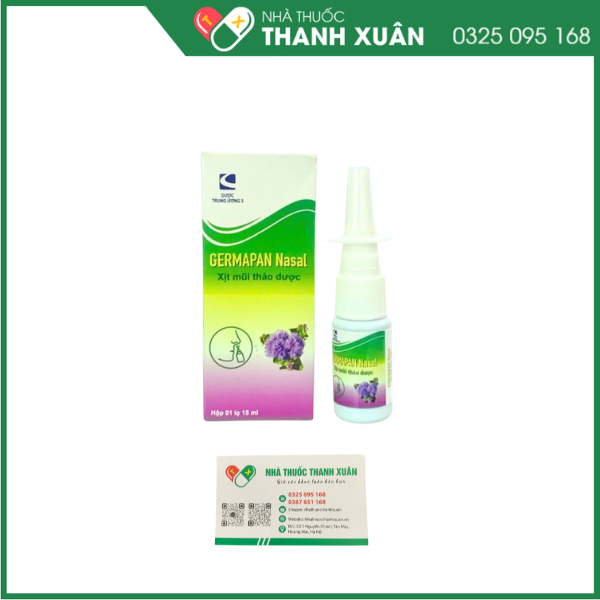 Xịt mũi thảo dược GERMAPAN Nasal hỗ trợ viêm mũi